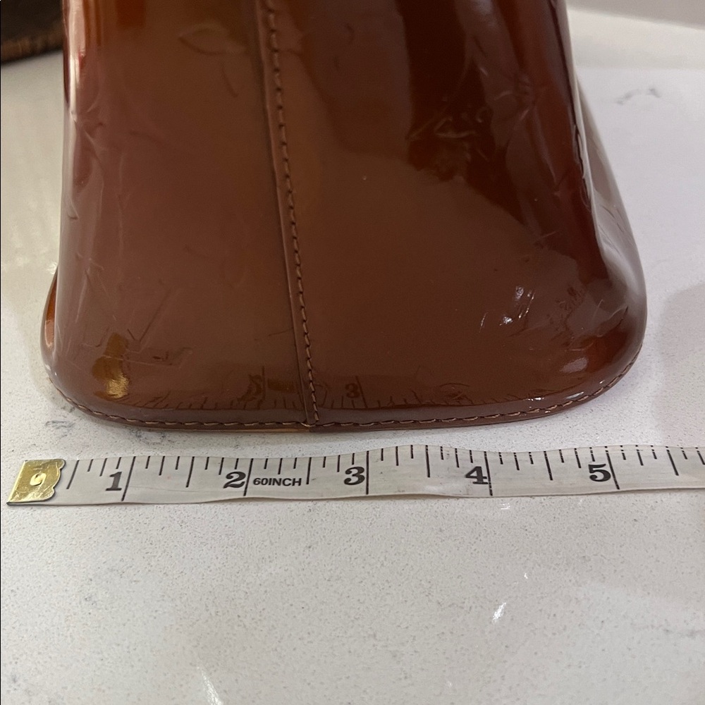 Louis Vuitton Brown Patent Leather Tote - Picture 15 of 17